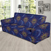 Celestial Moon Sun Pattern Print Design 01 Sofa Slipcover