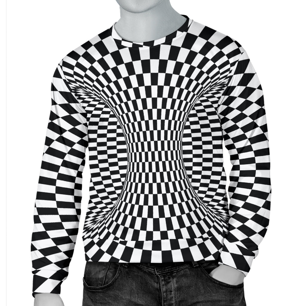 Optical illusion Projection Torus Men Long Sleeve Sweatshirt