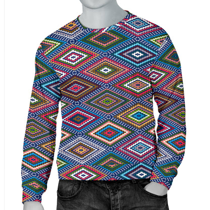 Southwestern Design Men Long Sleeve Sweatshirt