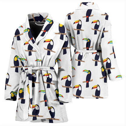 Toucan Print Design LKS305 Women Bathrobe