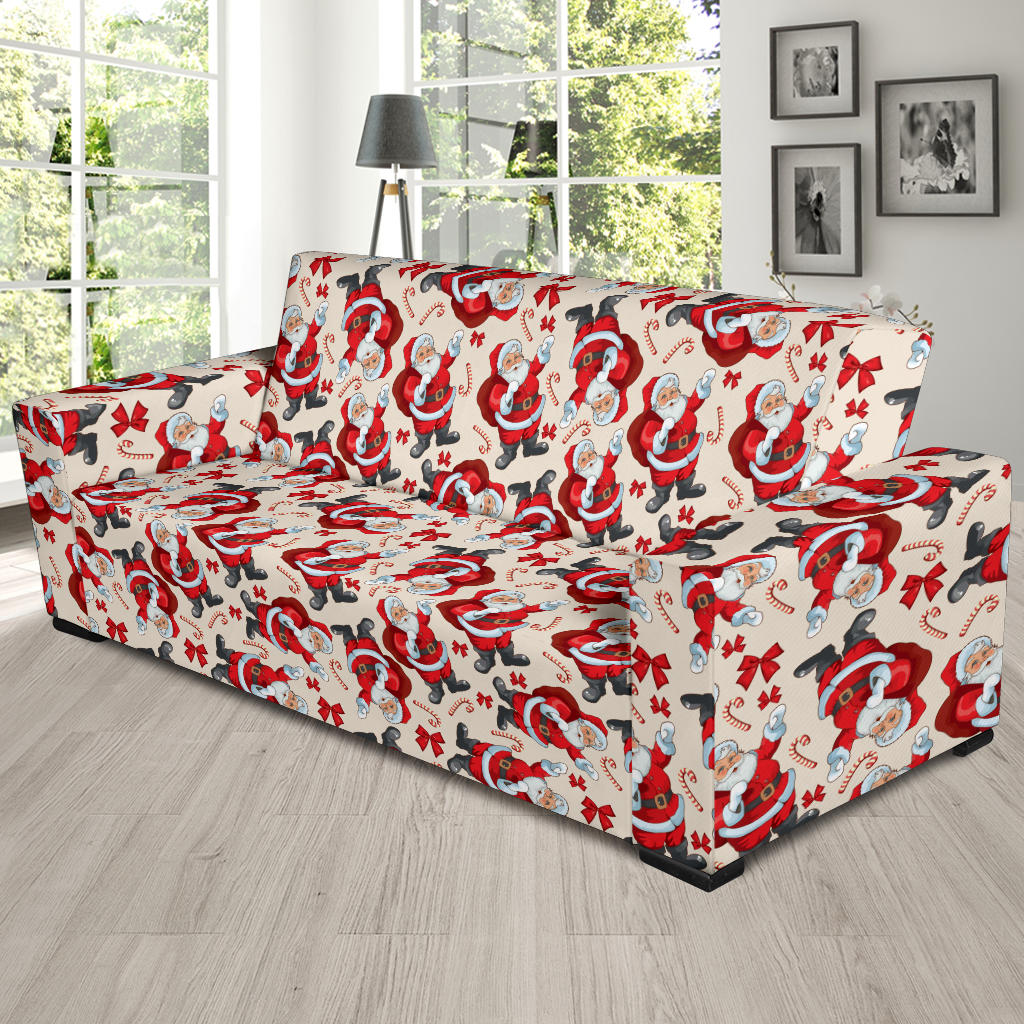 Santa Christmas Themed Print Design LKS302 Sofa Slipcover