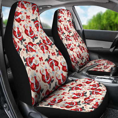 Santa Christmas Themed Print Design LKS302 Car Seat Covers