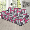 Great White Shark Pattern Print Design 01 Sofa Slipcover