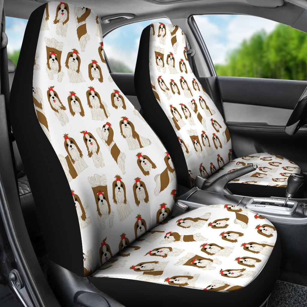 Shih Tzu Print Design LKS302 Car Seat Covers
