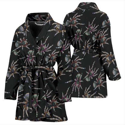 Tarantula Print Design LKS402 Women Bathrobe