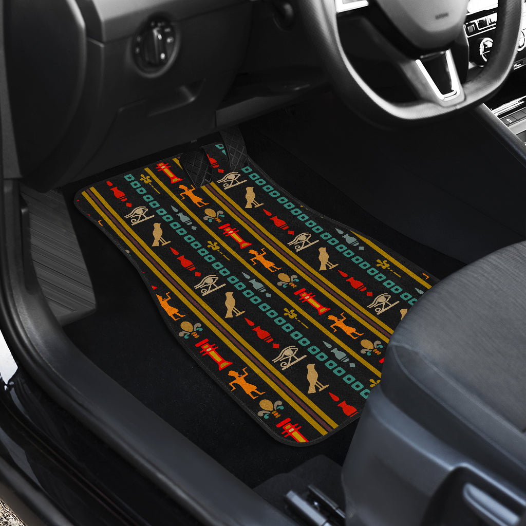 Eye of Horus Egypt Style Pattern Car Floor Mats Front Back