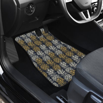 Pineapple Print Design Pattern Car Floor Mats Front Back