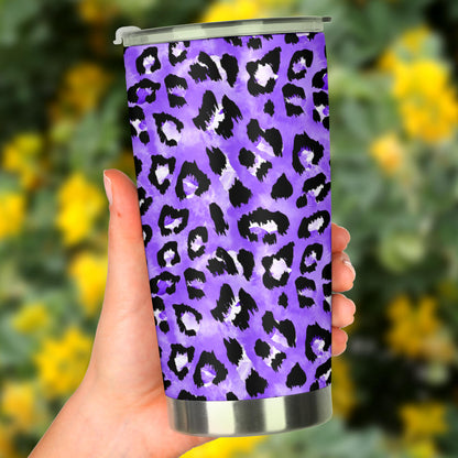 Leopard Purple Skin Print Tumbler