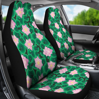 Water Lily Print Design LKS303 Car Seat Covers