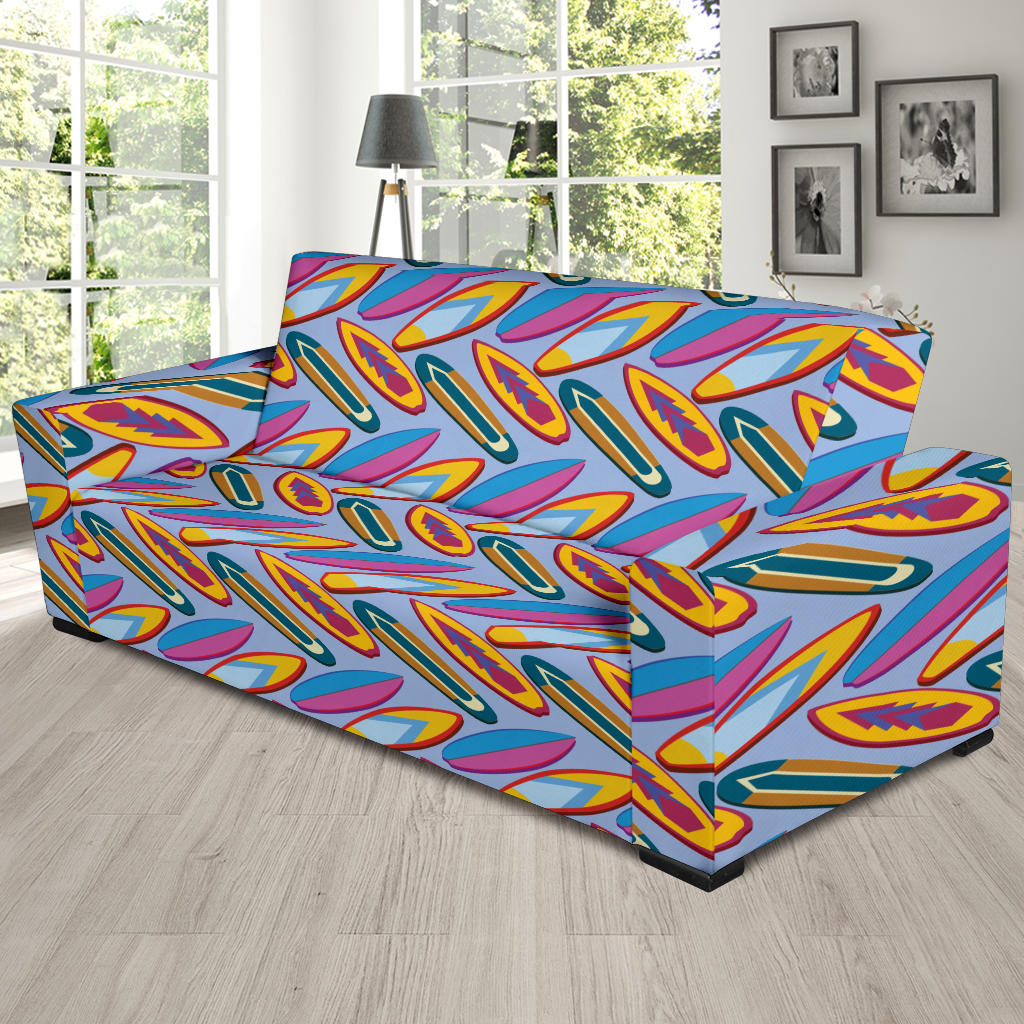 Surfboard Pattern Print Design LKS303 Sofa Slipcover
