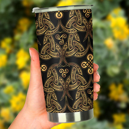 Celtic Knot Gold Design Tumbler