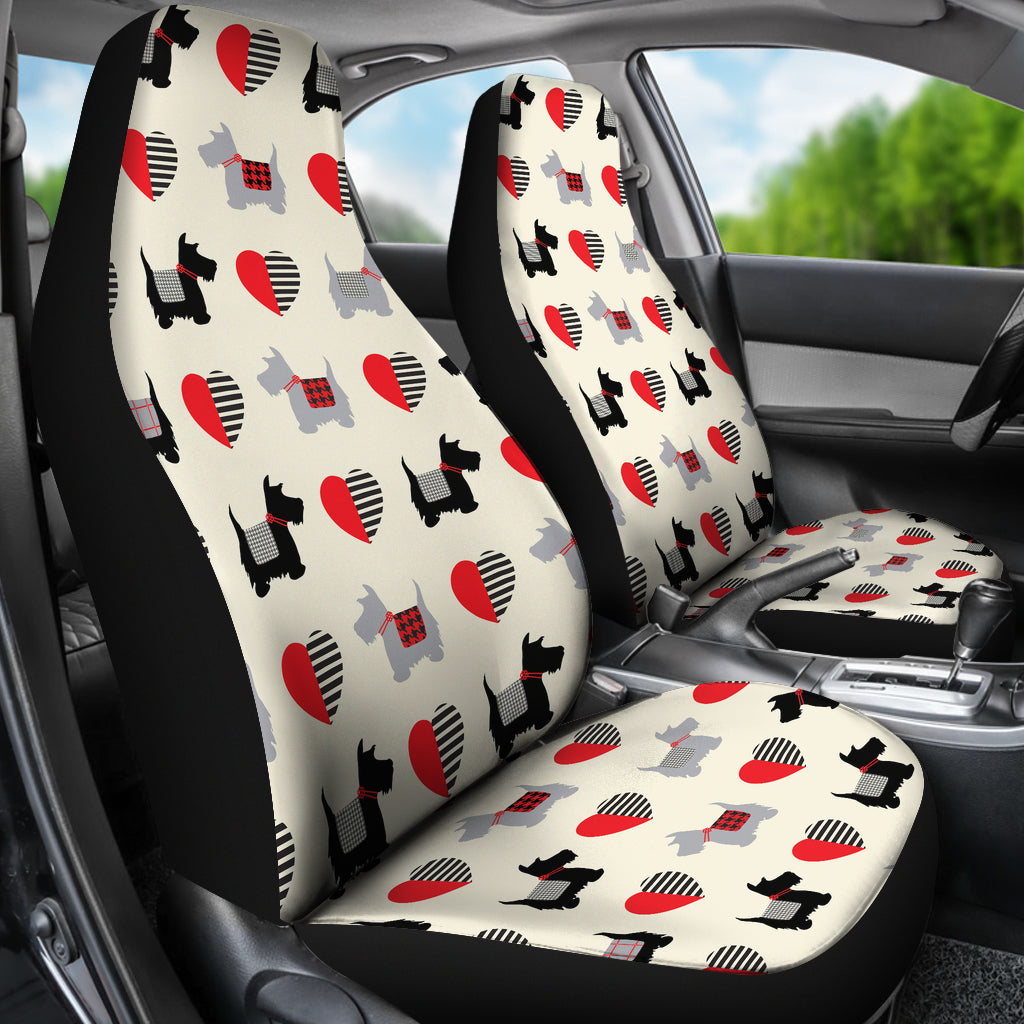 Scottish Terriers Print Design LKS3010 Car Seat Covers