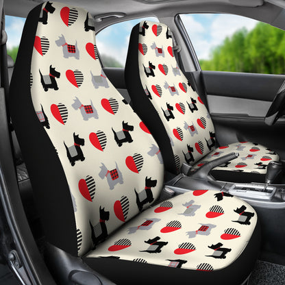 Scottish Terriers Print Design LKS3010 Car Seat Covers