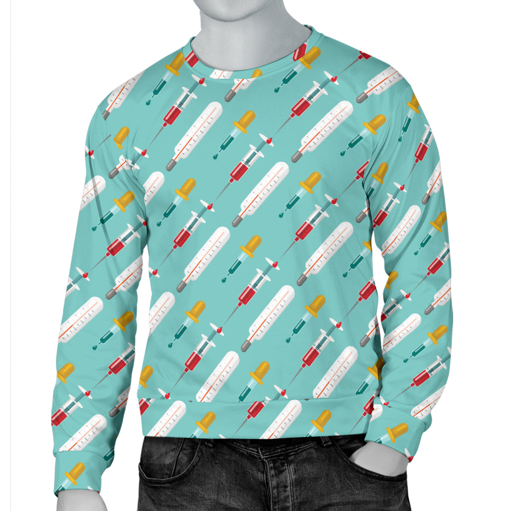 Phlebotomist Medical Print Men Long Sleeve Sweatshirt