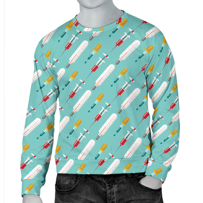 Phlebotomist Medical Print Men Long Sleeve Sweatshirt