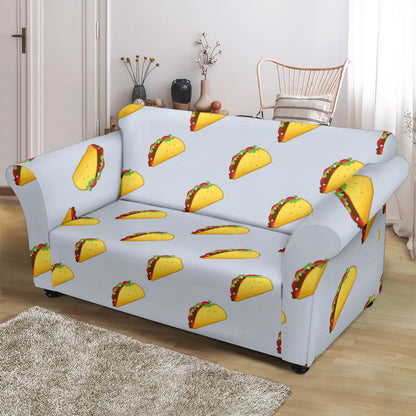 Taco Print Design LKS304 Loveseat Couch Slipcover