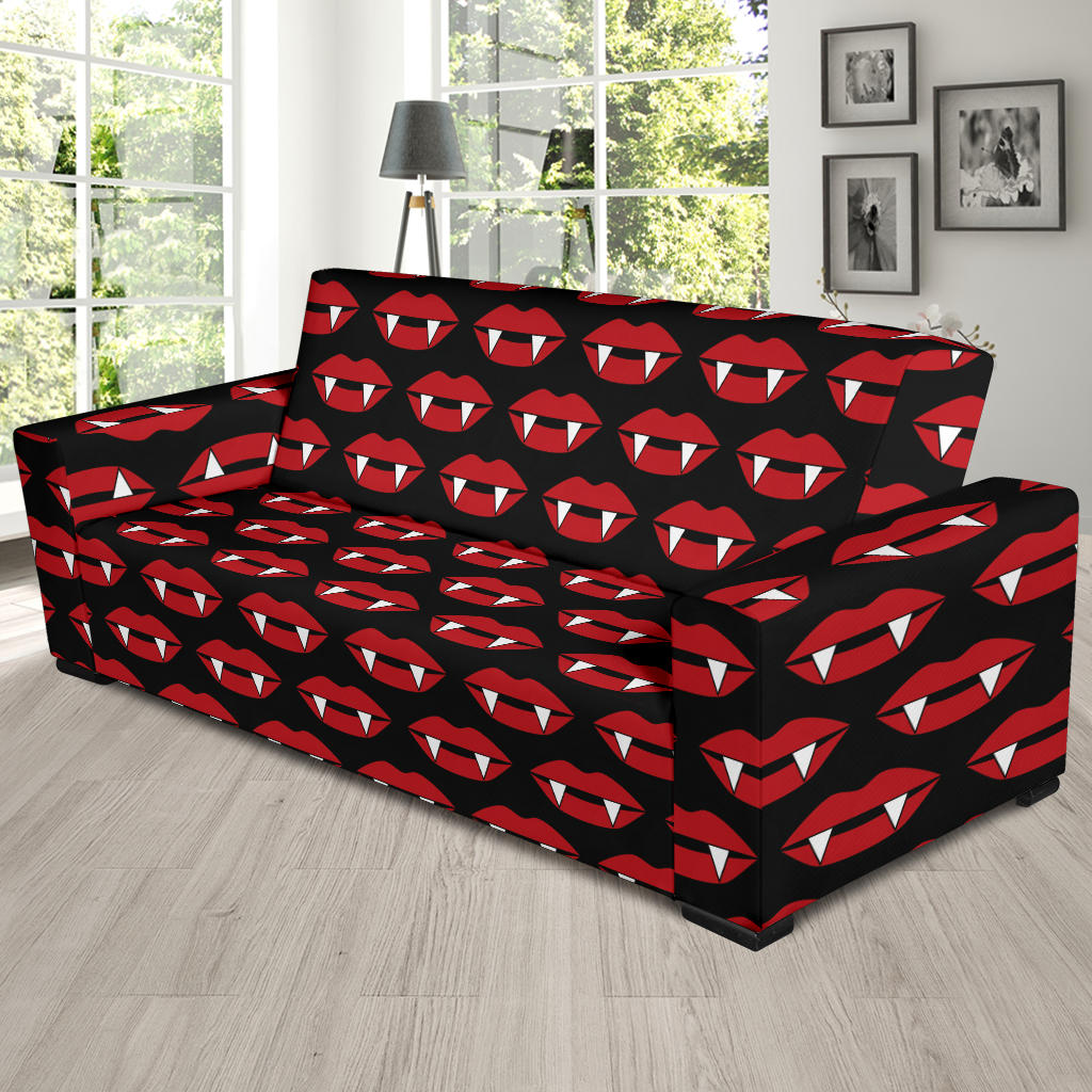 Vampire Lips Print Design LKS302 Sofa Slipcover