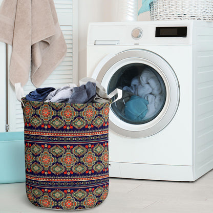 Ethnic Geometric Print Pattern Laundry Basket