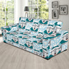 Alaskan Malamute Pattern Print Design 01 Sofa Slipcover