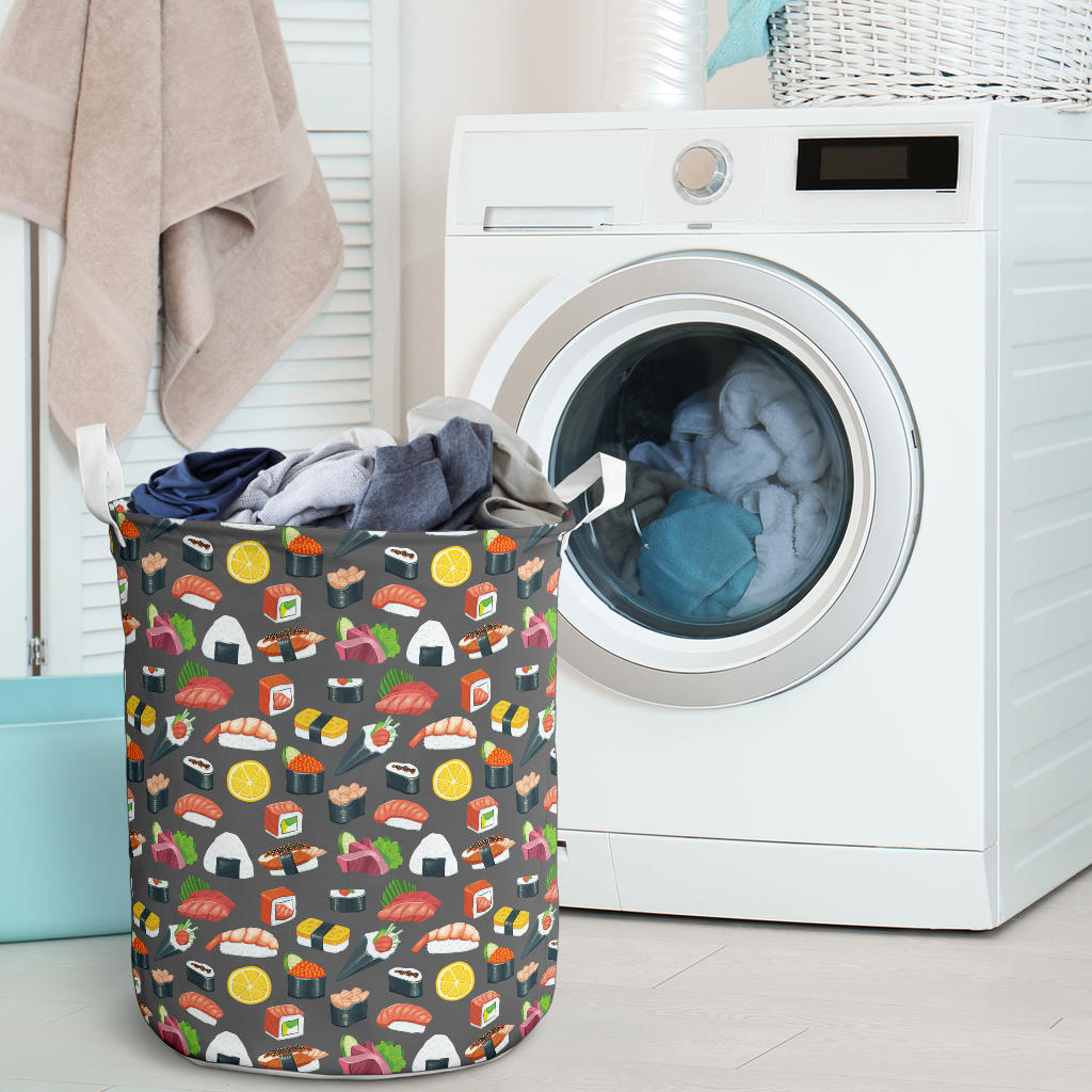 Sushi Pattern Print Laundry Basket