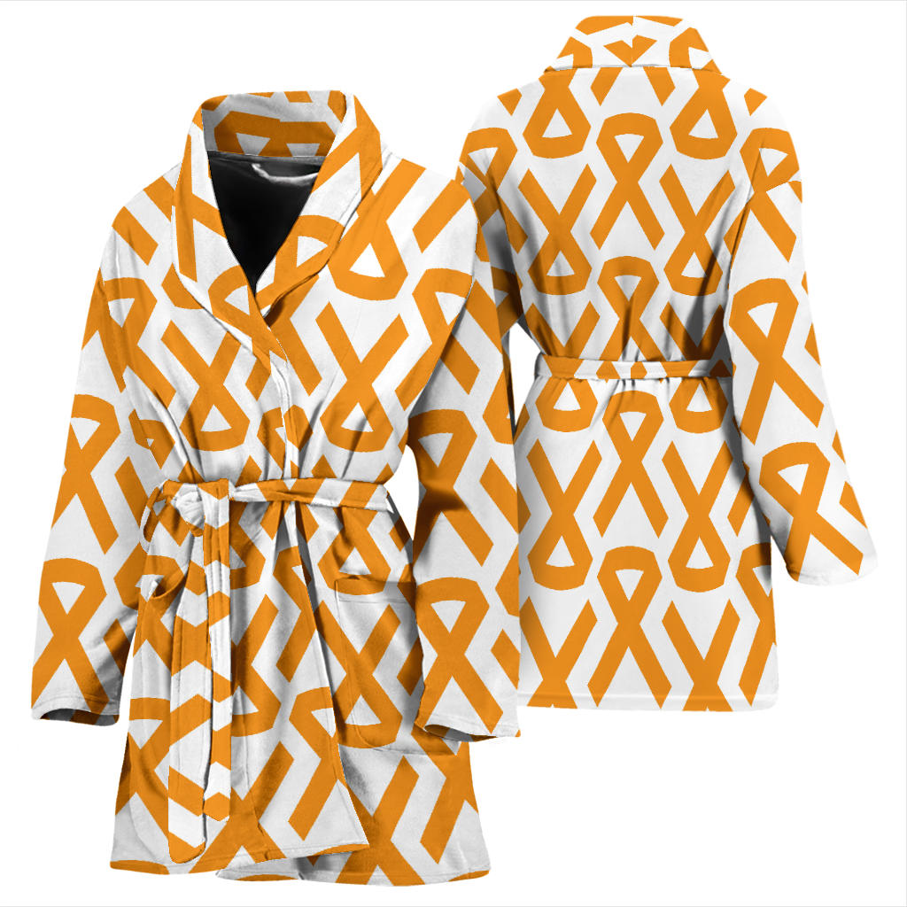 Appendix cancer Pattern Print Design 02 Women Bathrobe
