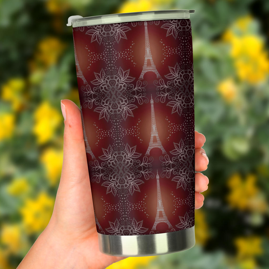 Eiffel Tower Drawing Print Tumbler