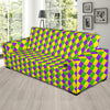 Mardi Gras Pattern Print Design 01 Sofa Slipcover