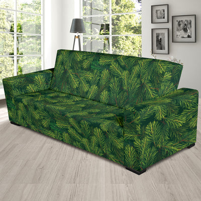 Christmas Tree Pattern Print Design 02 Sofa Slipcover