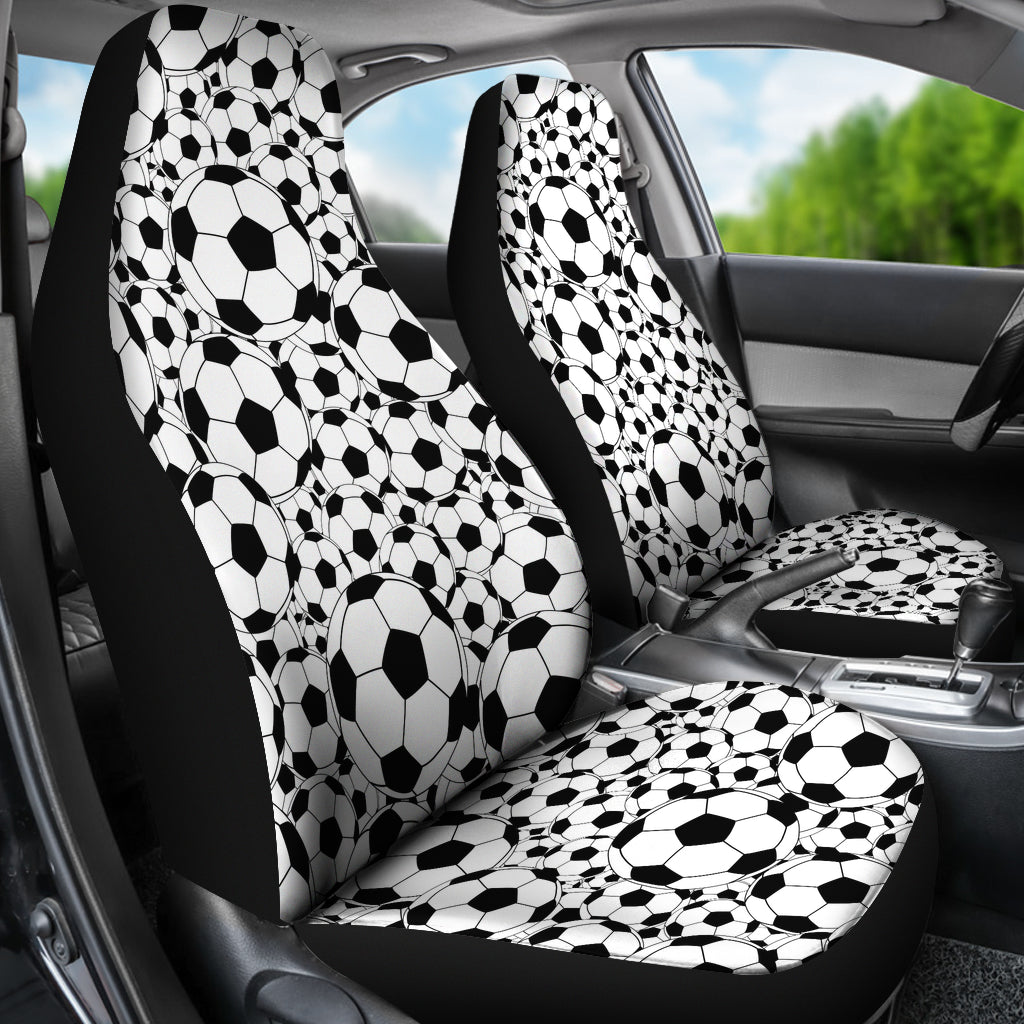 Soccer Ball Print Design LKS301 Car Seat Covers