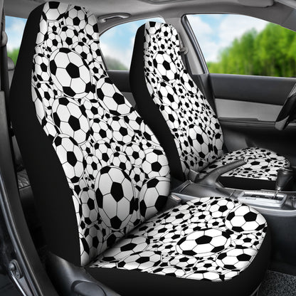 Soccer Ball Print Design LKS301 Car Seat Covers