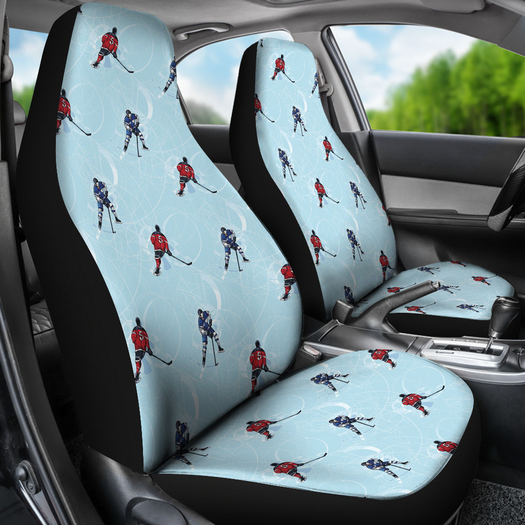 Hockey Player Print Design LKS302 Car Seat Covers