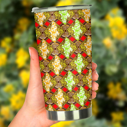 African Classic Print Pattern Tumbler