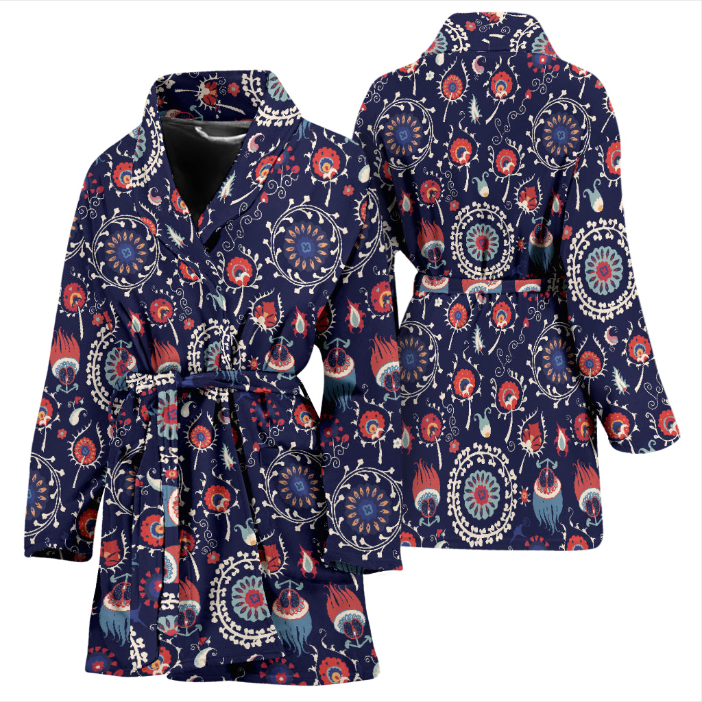 Suzani Print Design LKS305 Women Bathrobe