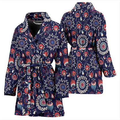 Suzani Print Design LKS305 Women Bathrobe