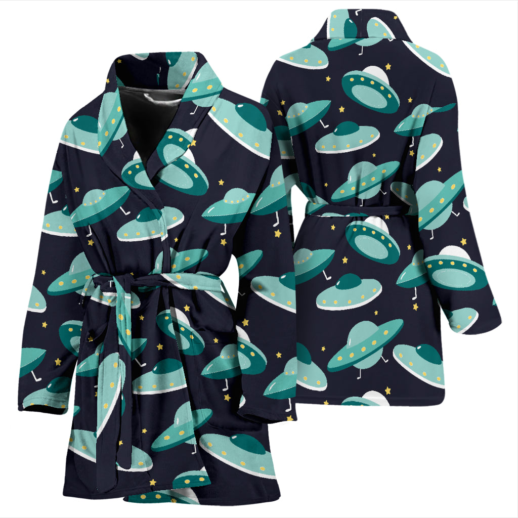 UFO Print Design LKS304 Women Bathrobe