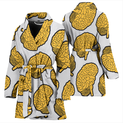 Psychology Pattern Print Design A01 Women Bathrobe