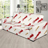 Giant Squid Pattern Print Design 01 Sofa Slipcover