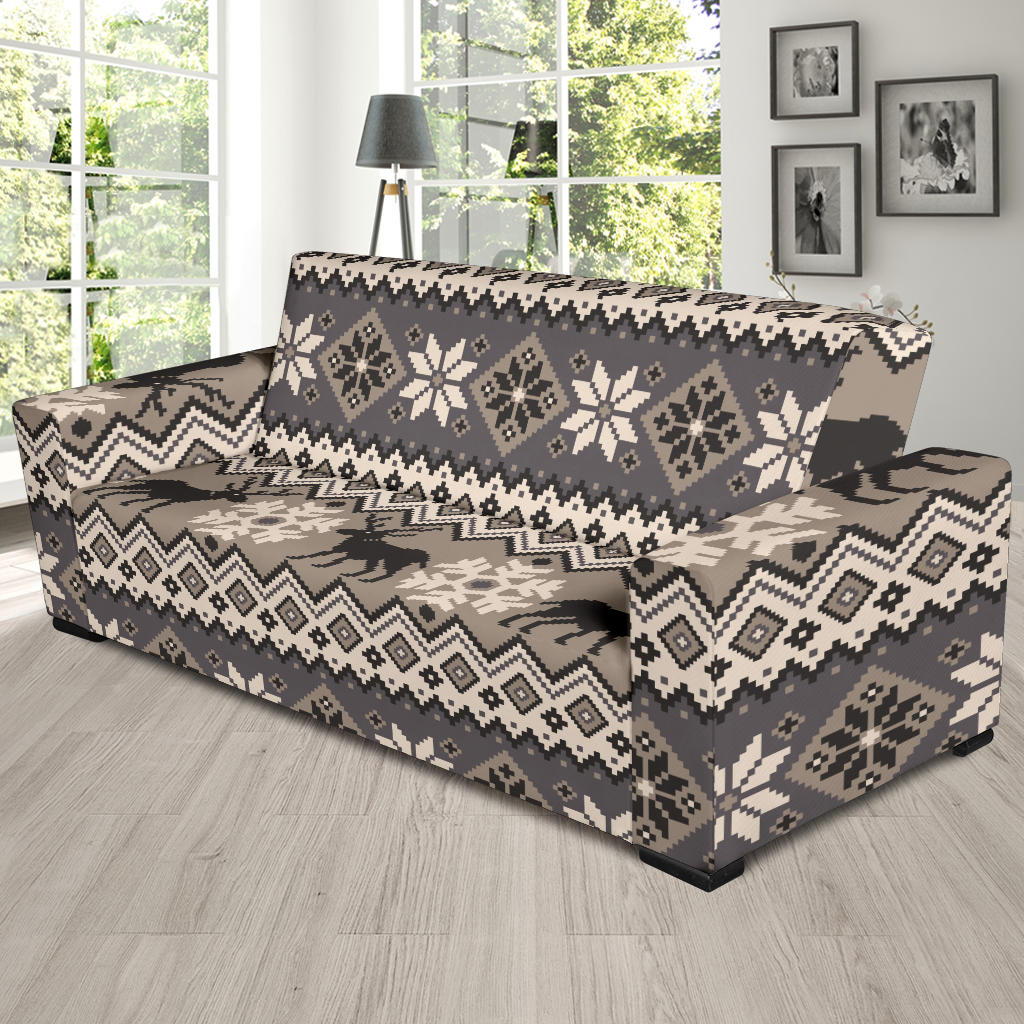 Nordic Pattern Print Design A01 Sofa Slipcover