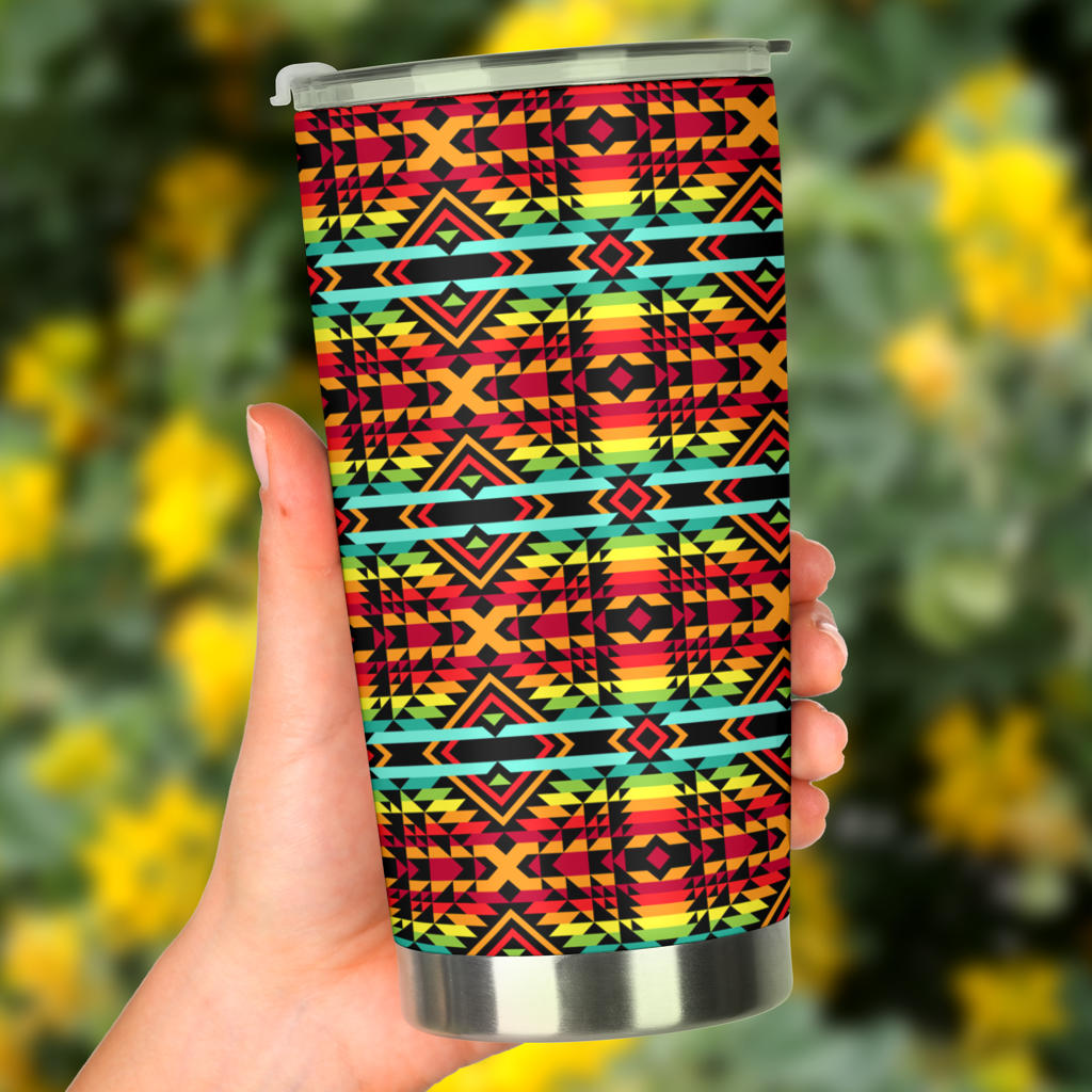 Kente Red Design African Print Tumbler