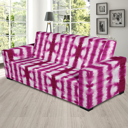Tie Dye Dark Pink Print Design LKS303 Sofa Slipcover