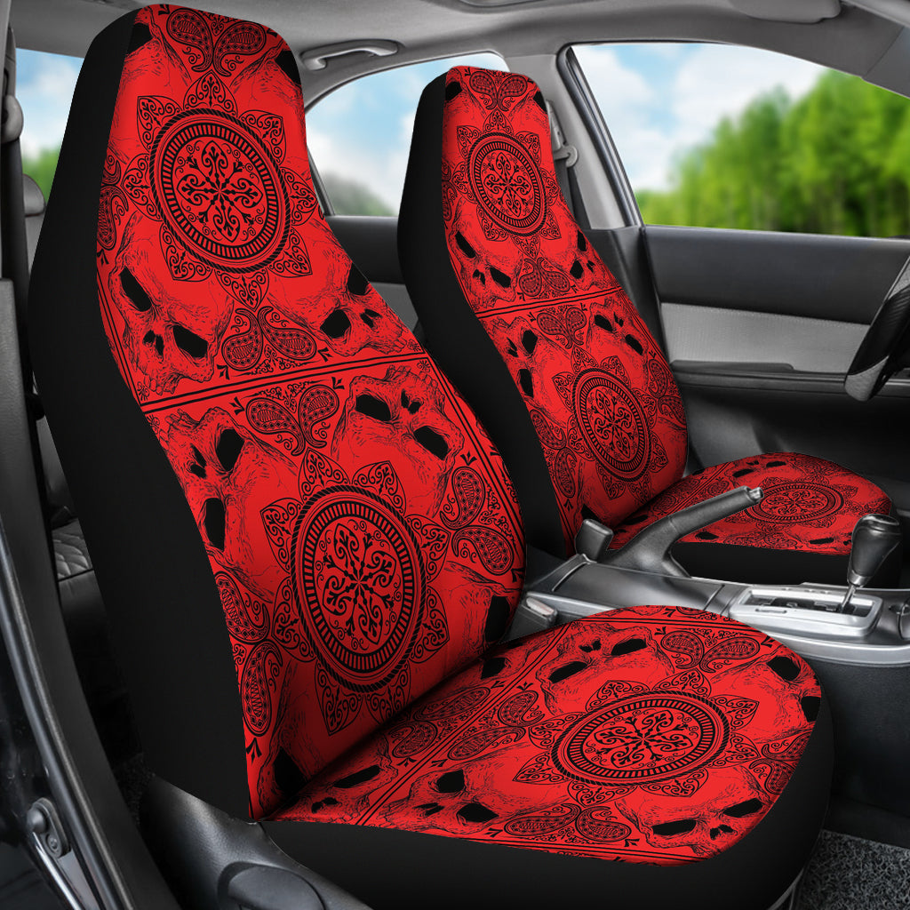 Bandana Red Print Design LKS304 Car Seat Covers