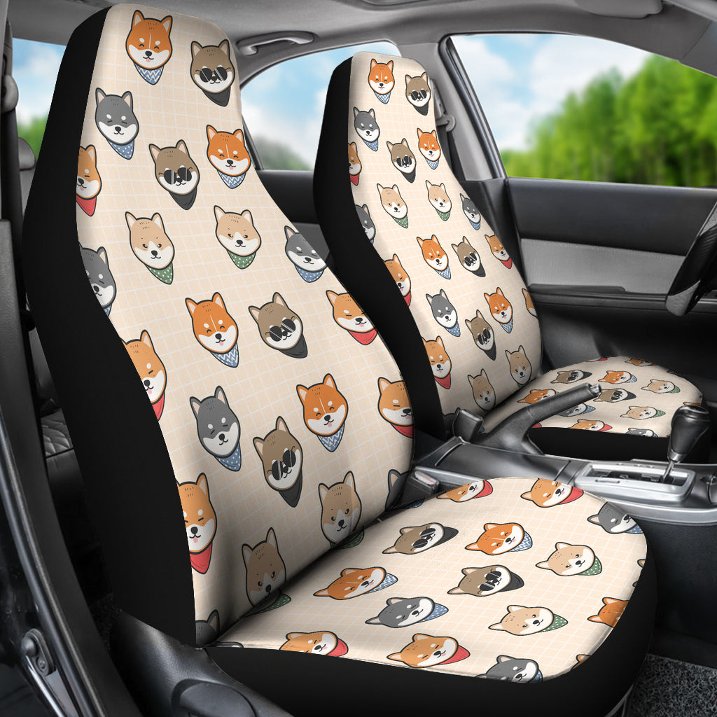 Shiba Inu Print Design LKS3010 Car Seat Covers