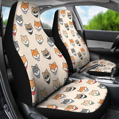 Shiba Inu Print Design LKS3010 Car Seat Covers