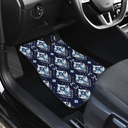Ethnic Ornament Print Pattern Car Floor Mats Front Back