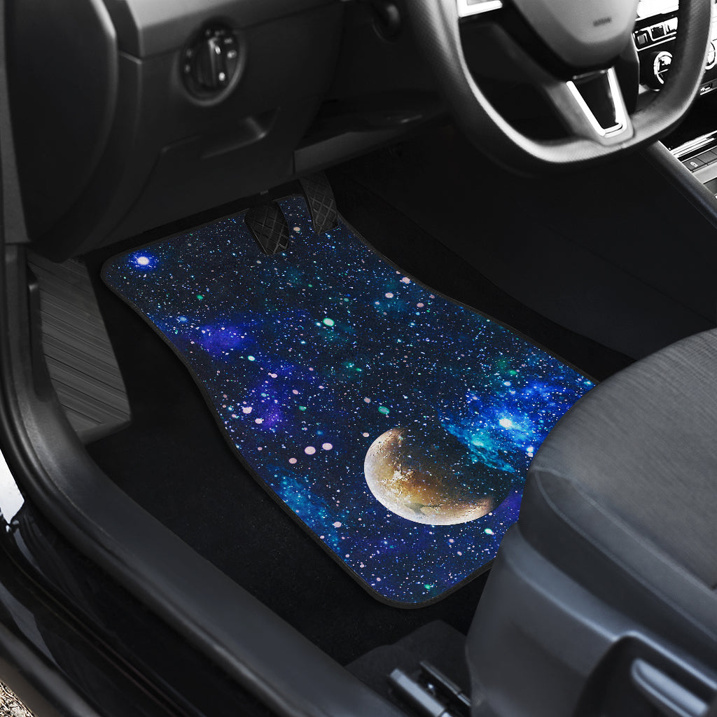 Galaxy Stardust Planet Space Print Car Floor Mats Front Back