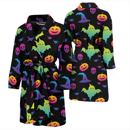 Halloween Print Design LKS404 Men Bathrobe