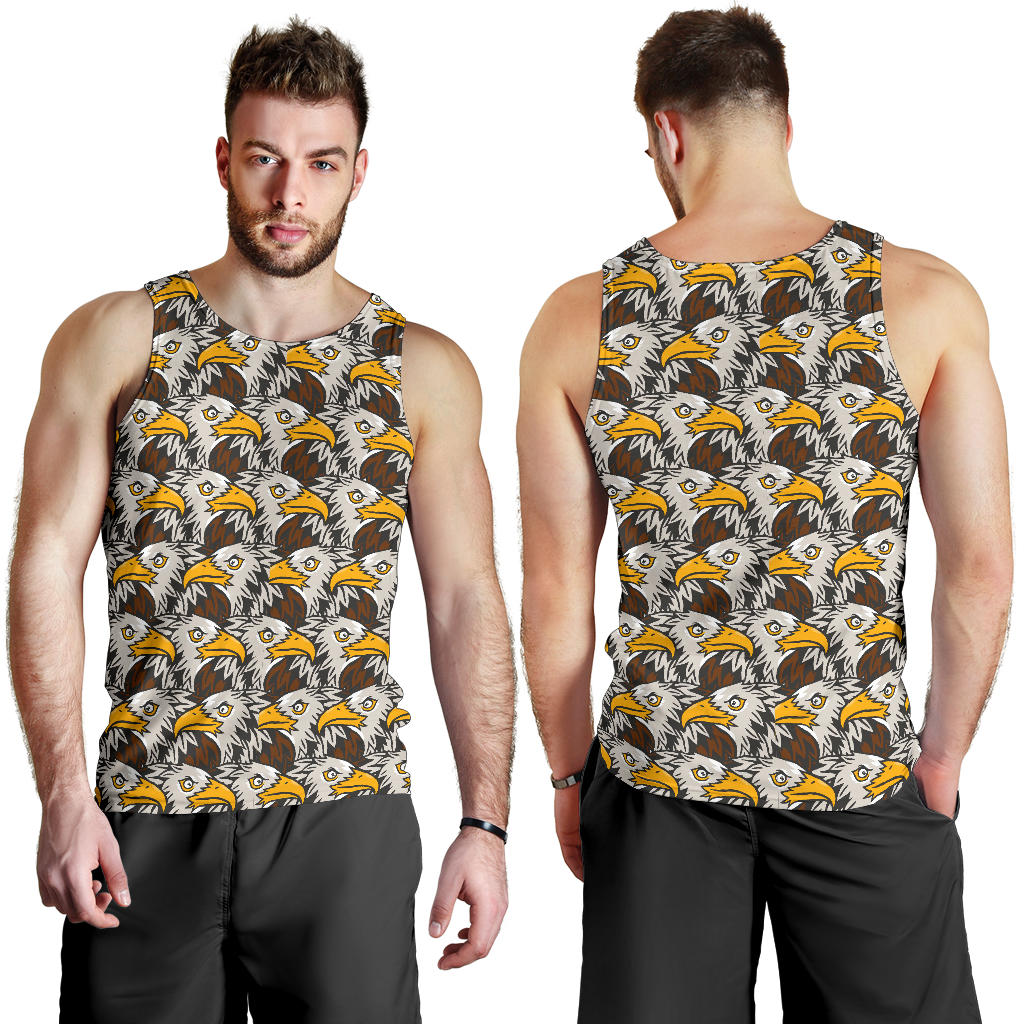 Eagles Head Pattern Men Tank Top
