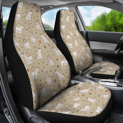 Scottish Terriers Print Design LKS3017 Car Seat Covers