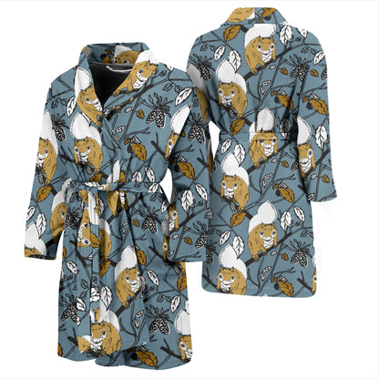 Squirrel Print Design LKS305 Men Bathrobe