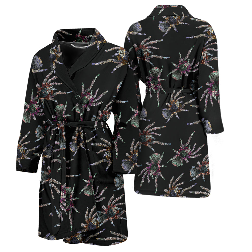 Tarantula Print Design LKS402 Men Bathrobe